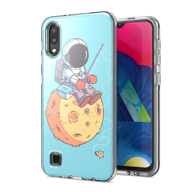 Transparent mobile phone parts for girls clear tpu custom phone cases for Samsung A10 M10 A01 A21
