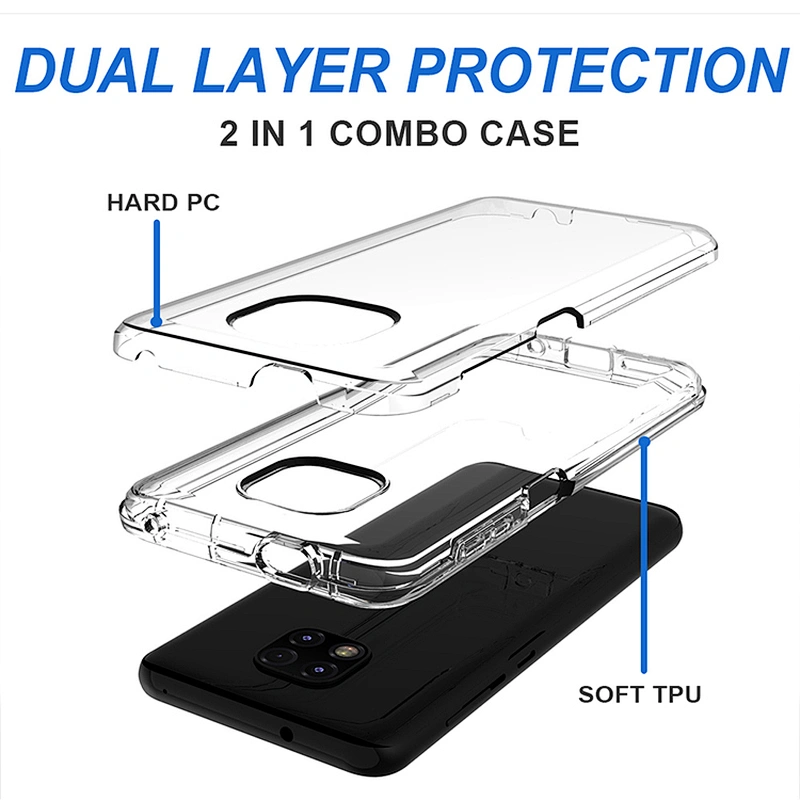 2021 wholesale Transparent phone cover clear case for motorola moto G Stylus power play