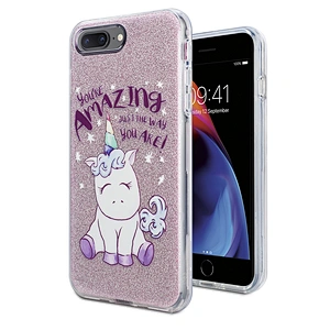 Best Selling luxury phone cases for Iphone 7 Plus Glitter mobile covers with oem printing for Iphone 8 Plus