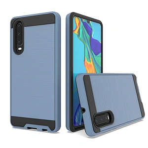 Full Protective Hard Mobile Phone case brushed metal Cell Phone Case for huawei P30