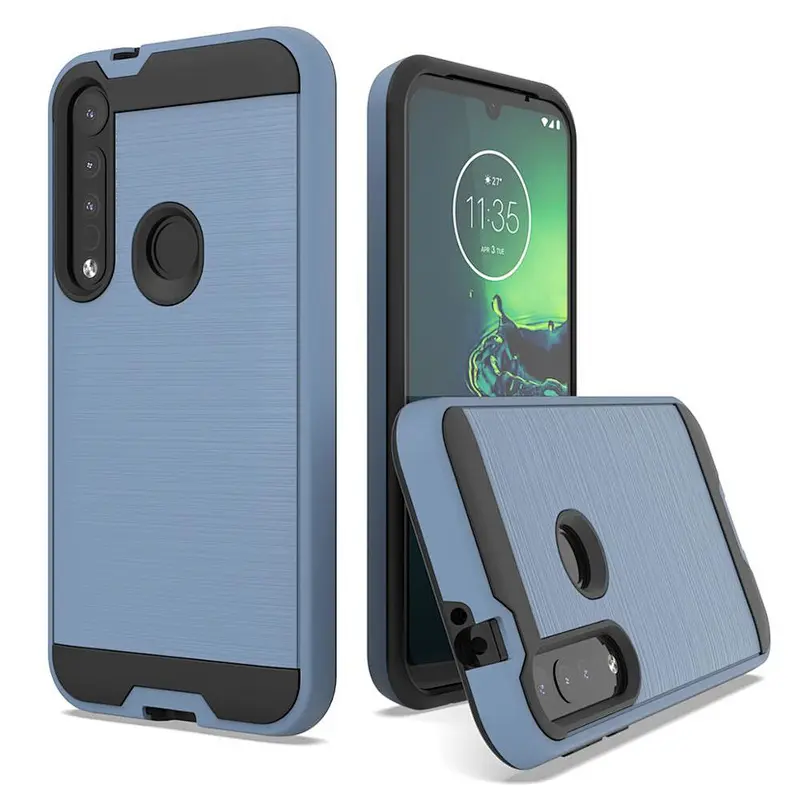 new trending China supplier phone case 2 in 1 hard phone cover for moto g8 plus