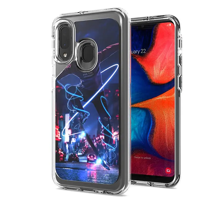 Custom soft TPU PC IMD Printed phone back cover case for Samsung A20 A30 A50 A10S A10E