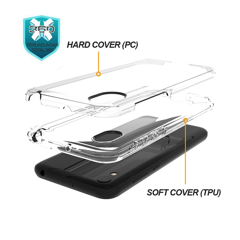 Imported Pure PC Materials Transparent Mobile Phone Covers for Apple iPhone X XR XS Max