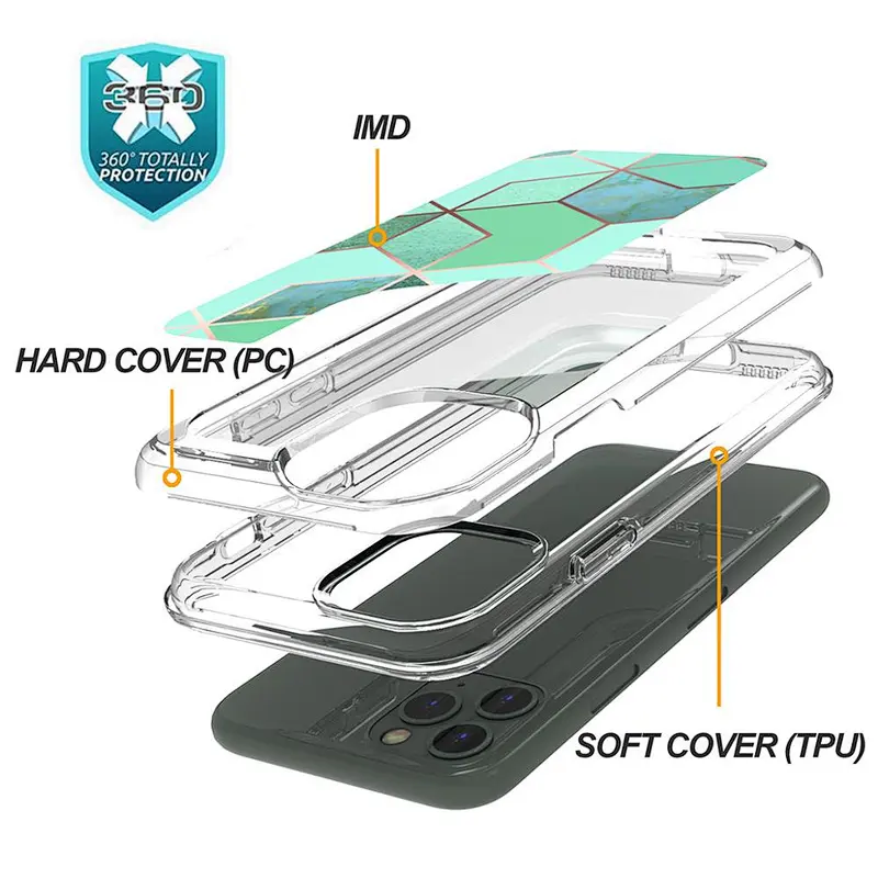 Shockproof Mobile Back Cover IMD Printing Fashion Phone Case For iPhone 11 Pro Max 6 7 8 Plus