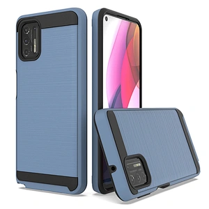 Popular Unique Brushed Metal No-slip Cell Phone Case For Motorola G Stylus 2021 Play Power E7
