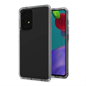 2021 Newest hybrid hard pc soft tpu clear cell cover phone case for Samsung A52 A72 A12 5G