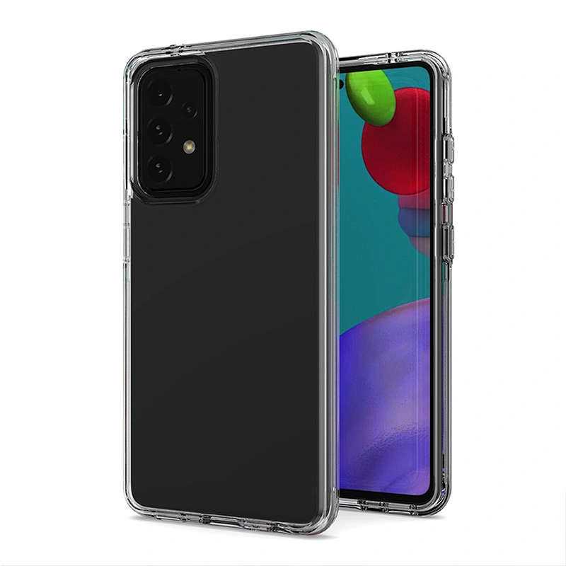 2021 Newest hybrid hard pc soft tpu clear cell cover phone case for Samsung A52 A72 A12 5G