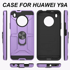 Cell Phone Black PC TPU Case Popular Holder Mobile Phone Cover For Huawei Y9A Y7A P Smart  2021
