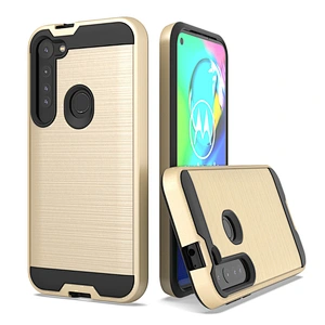 Non-slip wire drawing oem printed cell phone case for Motorola Moto G Stylus G8 Plus Power