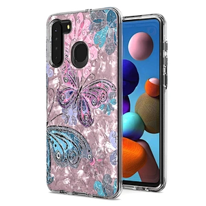 Shell Paper Covers Double Layer Mobile Cell Phone Case For Samsung A01 Core Note 20 Ultra A21S S20 FE