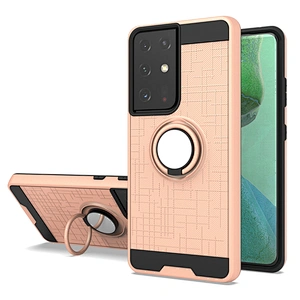 2021 Shockproof Cell Phone Case with 360 Ring Holder for Samsung S21 S30 Plus Ultra