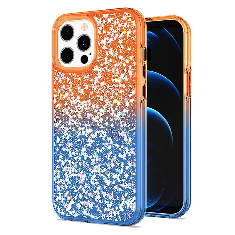 2021 Luxury New Epoxy Bling Glitter cell phone case for IPhone 11 12 pro max mini