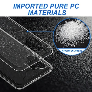 Durable clear transparent mobile phone cover case for Samsung Galaxy A52 A72 A32 4G 5G