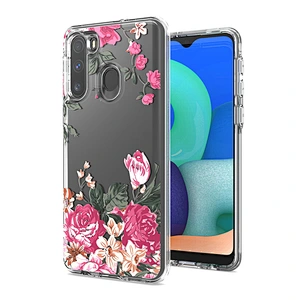 Custom logo PC mobile cover clear cell phone case for Samsung A21 J2 core A20S A11 A01 A10E