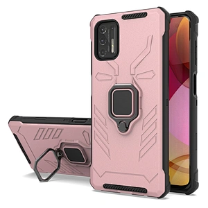 Anti shock holder back cover phone cases with metal ring stand for Mototola G Play Power Stylus 2021