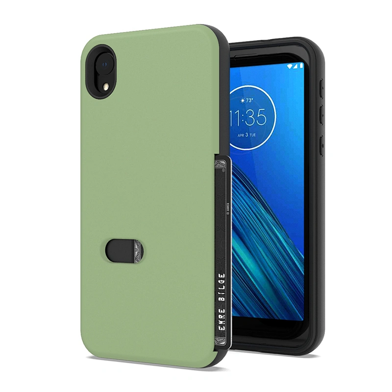 New Models Mobile Cases Fashionable Phone Covers with Credit Card Slot for Motorola E6 Plus Play