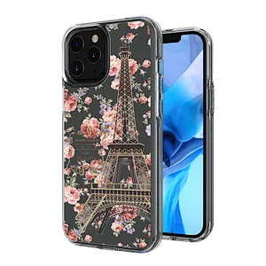 Pattern Design Mobile Cover Ultra Thin Soft TPU Hard PC Shockproof IMD Phone Case For IPhone 11 Pro Max 12 Mini