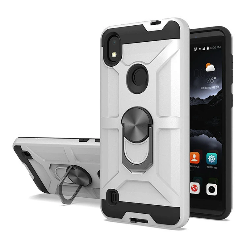 Custom logo protection Rotation 360 degree clear ring phone case For ZTE A970 A530 Z812 Z958 X4