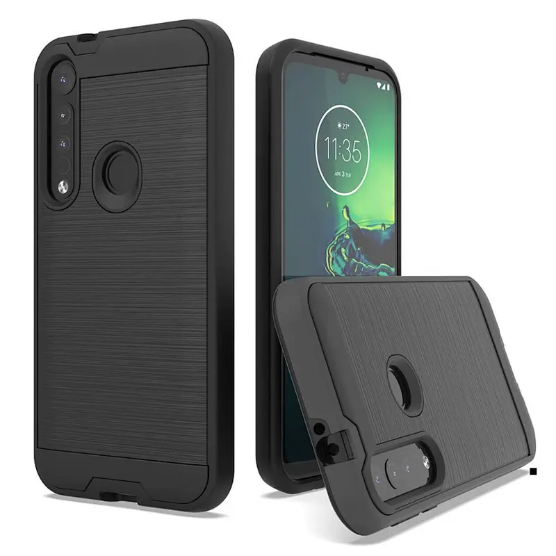 new trending China supplier phone case 2 in 1 hard phone cover for moto g8 plus