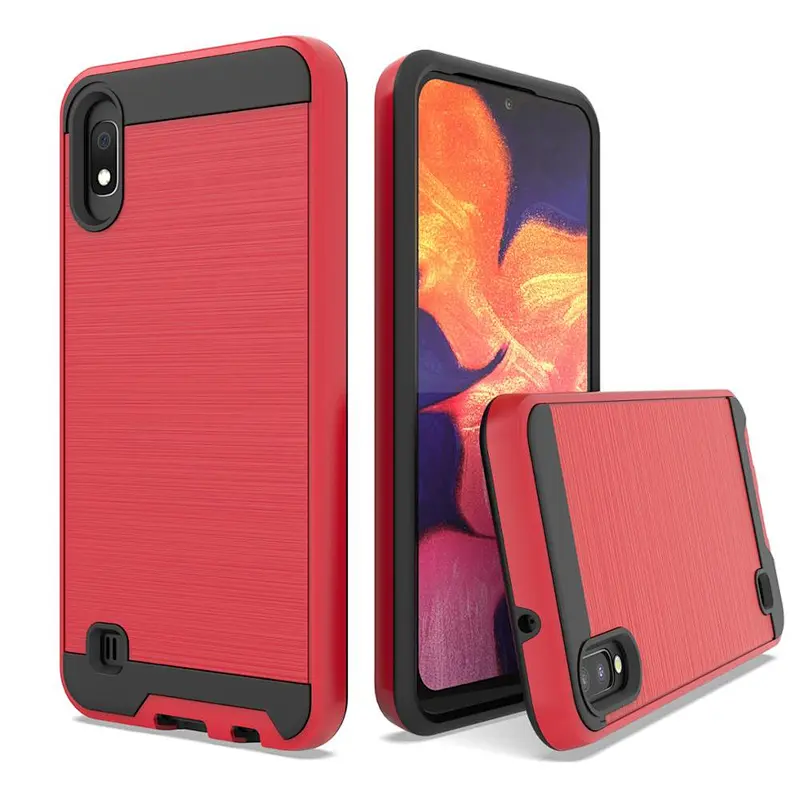 Make Your Own Design Brushed Metal Fashionable Mobile Phone Case For Samsung A10S A20S