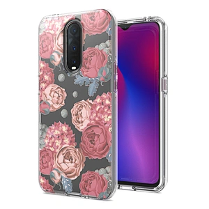 Best seller custom design ultra clear tpu pc 2 in 1 combo phone case for Oppo R17 Pro
