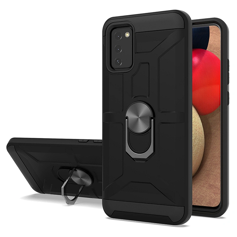 Sitemail PC TPU protective kickstand cell phone case back cover for samsung A02S A51 A71