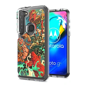 Unique groove design IMD custom phone case For Motorola G8 Plus power G Stylus