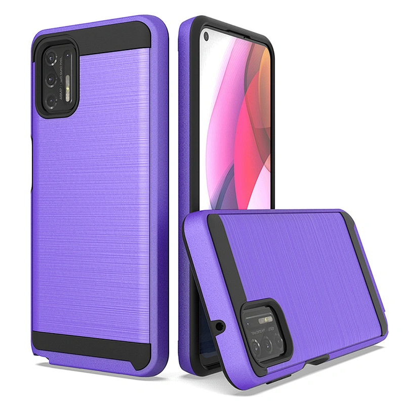 Popular Unique Brushed Metal No-slip Cell Phone Case For Motorola G Stylus 2021 Play Power E7