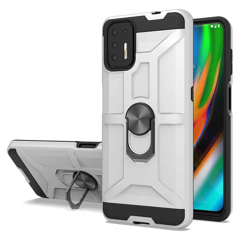Shockproof Strong Ring Kickstand Phone Case For Motorola G8 Power lite E6S one fusion plus G9 PLUS