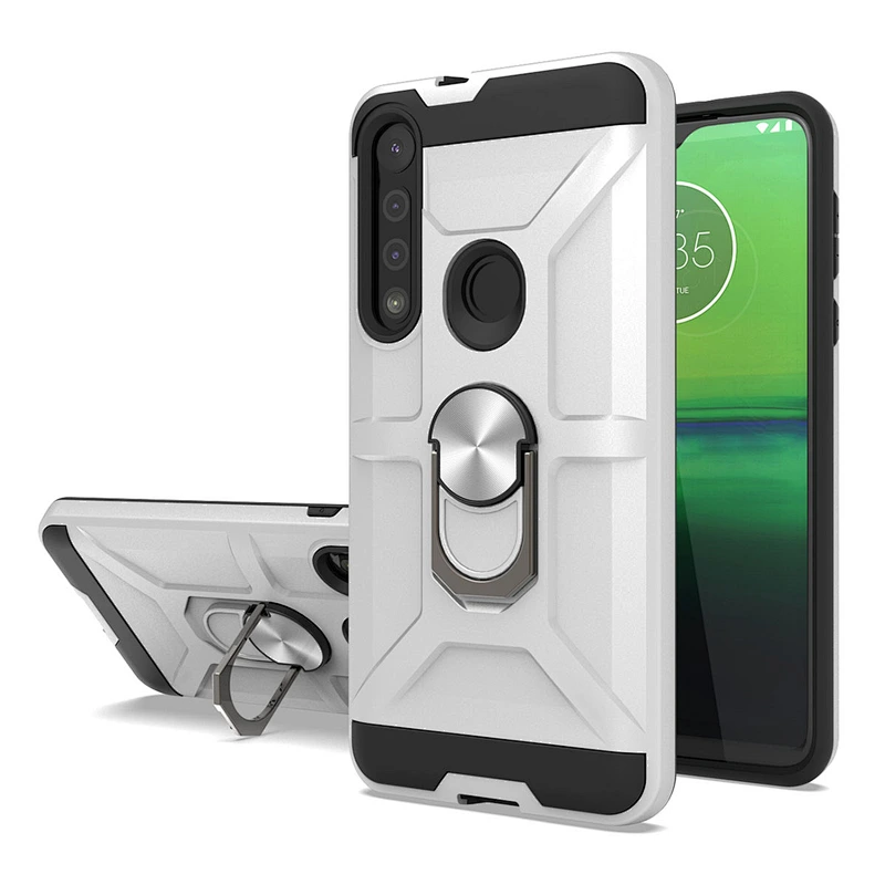 Hot products fashionable mobile phone cover cellphone case with ring holder for Motorola G8 play