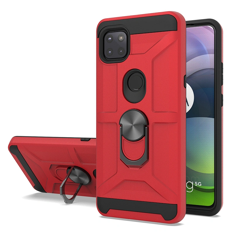 2021 Phone Accessories Estucher Para Cellular Cases with Ring Kickstand for Motorola G One Ace 5G