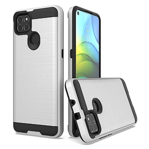 Android model fundas brushed metal design cell phone cases covers for Motorola G9 Power