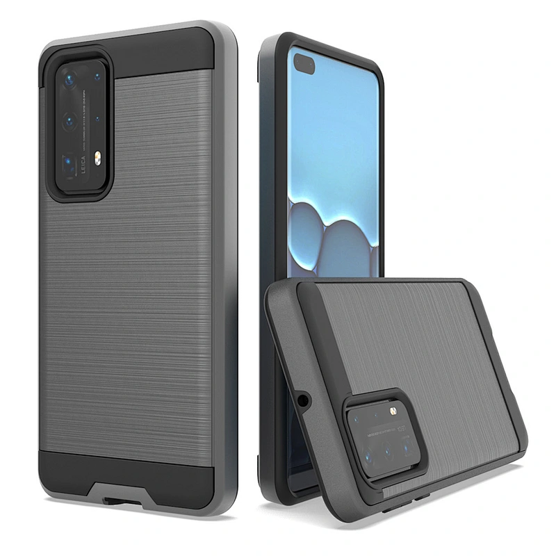 Accept OEM Brushed Metal Design Smartphone Cover Case For Huawei P40 Lite Nova 6SE 7i