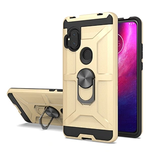 New Arrival shockproof magnetic ring holder cell back phone covers case for Motorola moto one hyper