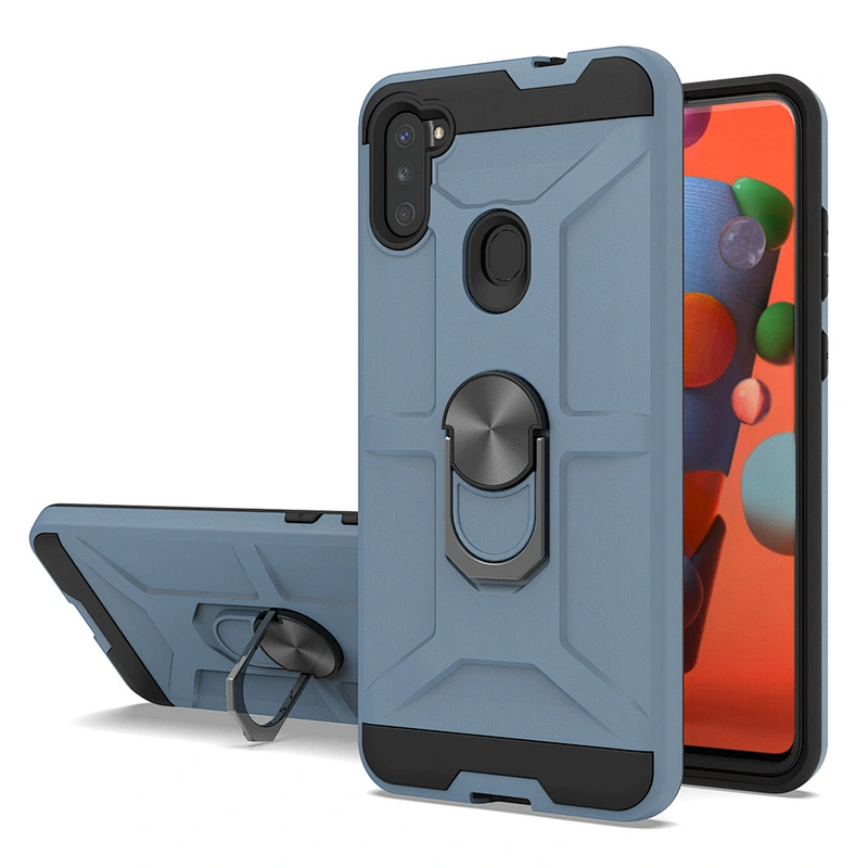 Sitemail Wholesale high quality 2 In 1 shell cover Phone Case with kickstand For Samsung A11 A21 A51 A71 A01