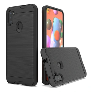 Original factory Brushed Metal Android phone cases For Samsung A11 A31 A71 A21S Note 20 Plus