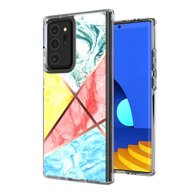 Factory clear custom printed IMD marble design phone case for Samsung NOTE 20 cases