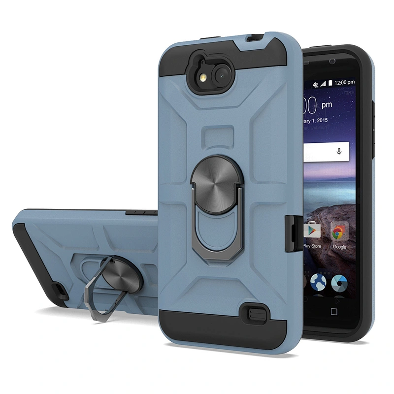 Heavy Duty Protection Kickstand Flexible Ring Holder phone case For ZTE A970 A530 Z812 Z958 X4