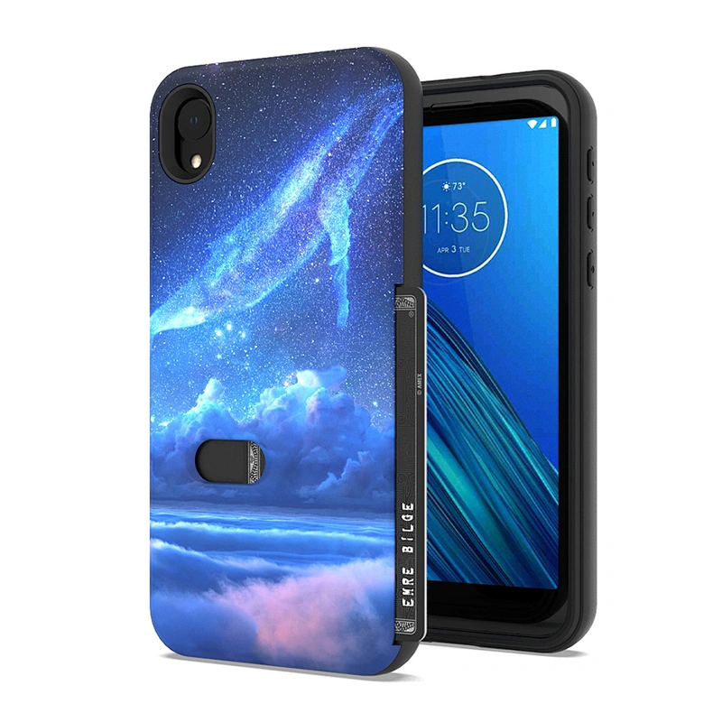 Custom card slot cover cell phone case for Moto X5 G6 Play G7 Power Supra E4 Plus E5 Play Plus E6