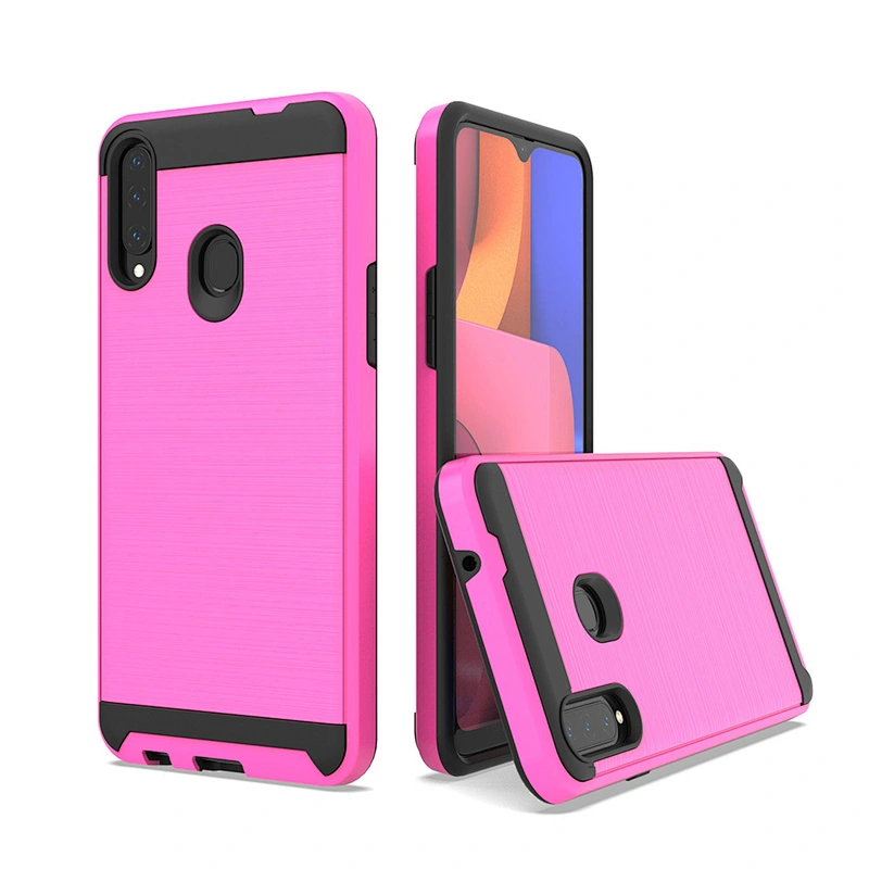 Wholesale Custom Printed Case Brushed Metal Mobile Phone Covers for Samsung A20S