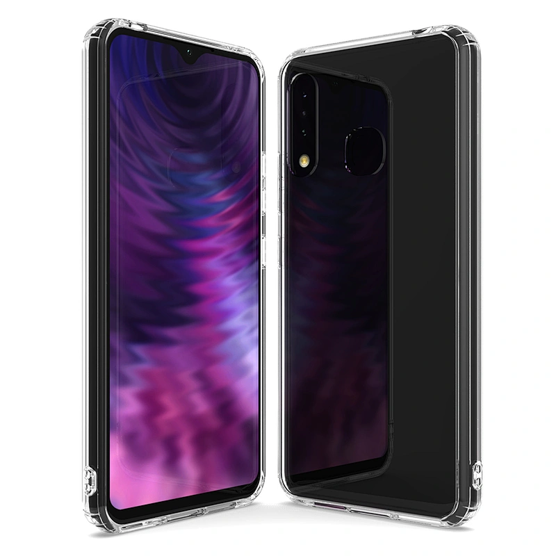 Hard back Acrylic one piece style High Clear cell phone covers For Samsung A01 A21 A11 A41 A70E