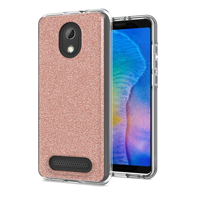 2020 Hot Sales 3 in 1 Custom Transparent Glitter Bling Phone Case For SamSung S20 Plus Ultra