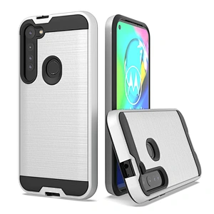 Non-slip design tpu pc 2 in 1 combo phone back covers for Motorola Moto G Stylus G8 Plus Power