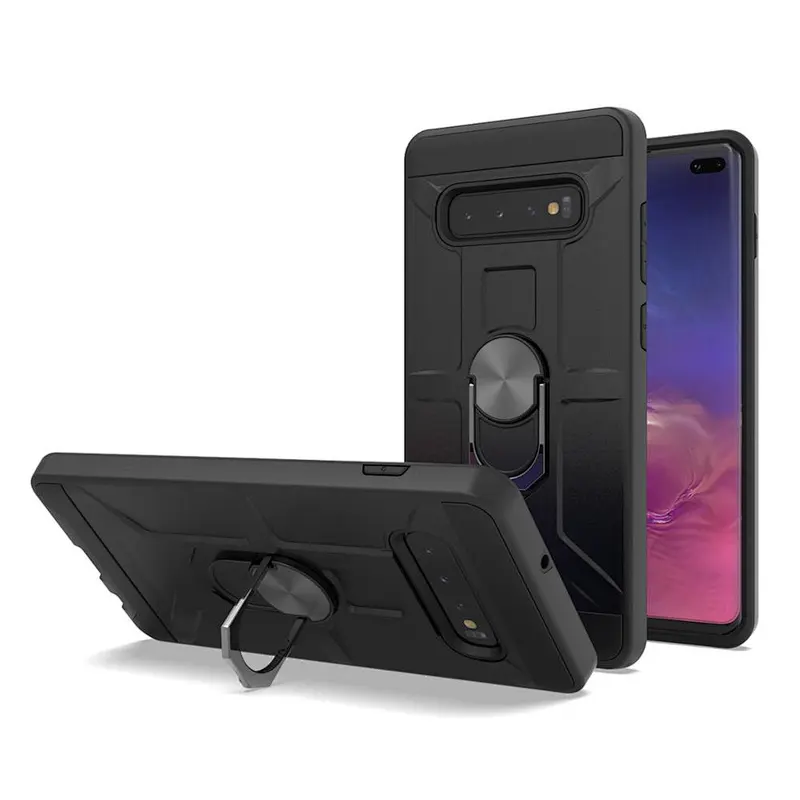 Hot products for Samsung mobile phone case shockproof back covers with ring kickstand for Samsung S10 Plus
