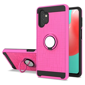 Wholesale mobile accessories cases phone cover with 360 ring for Samsung A12 A52 A72 A32