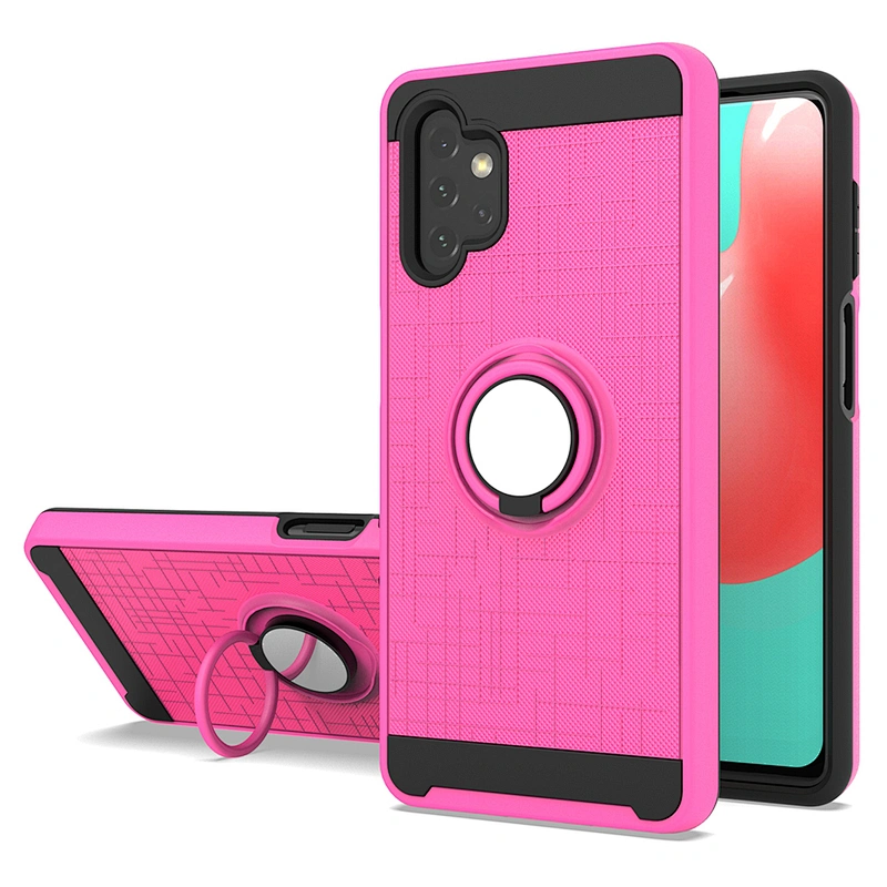 Wholesale mobile accessories cases phone cover with 360 ring for Samsung A12 A52 A72 A32