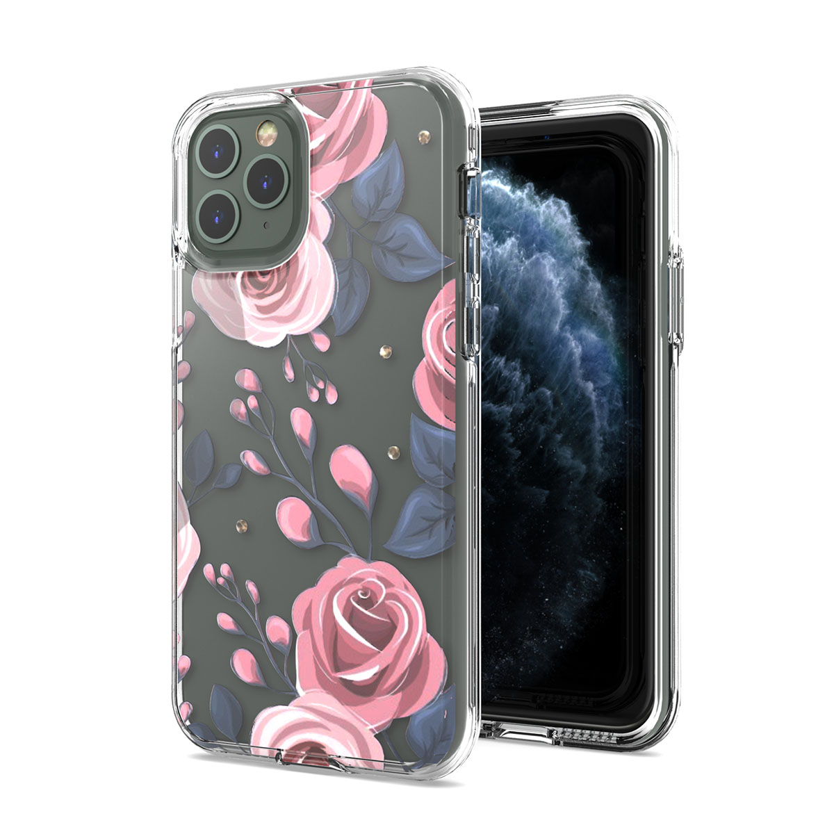 Fashion transparent custom cell phone cases For iphone11 8G Plus11 PRO MAX  XR SE2