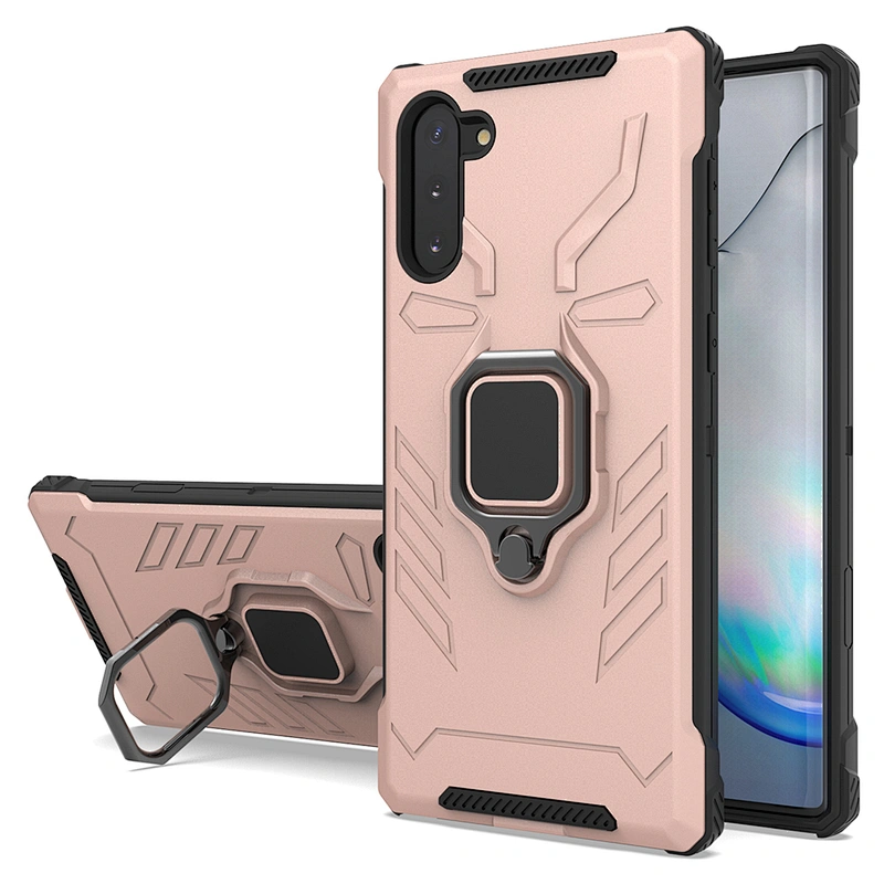 Magnetic ring kickstand mobile phone case back shell for Samsung Note 10 Plus 20 Ultra