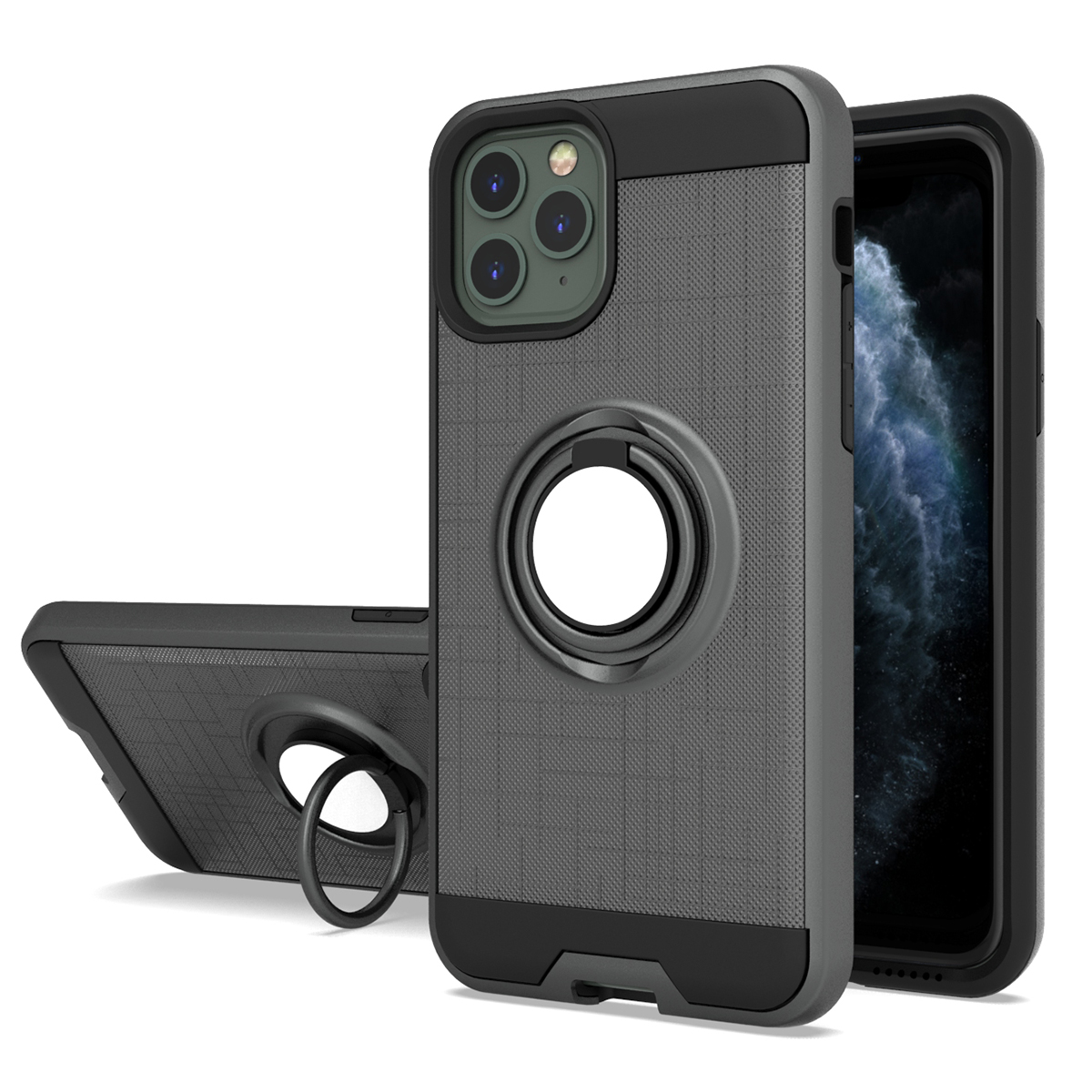 Factory wholesale With 360 Ring Holder Soft TPU Phone Case  For IPhone Xs 11 Pro Max