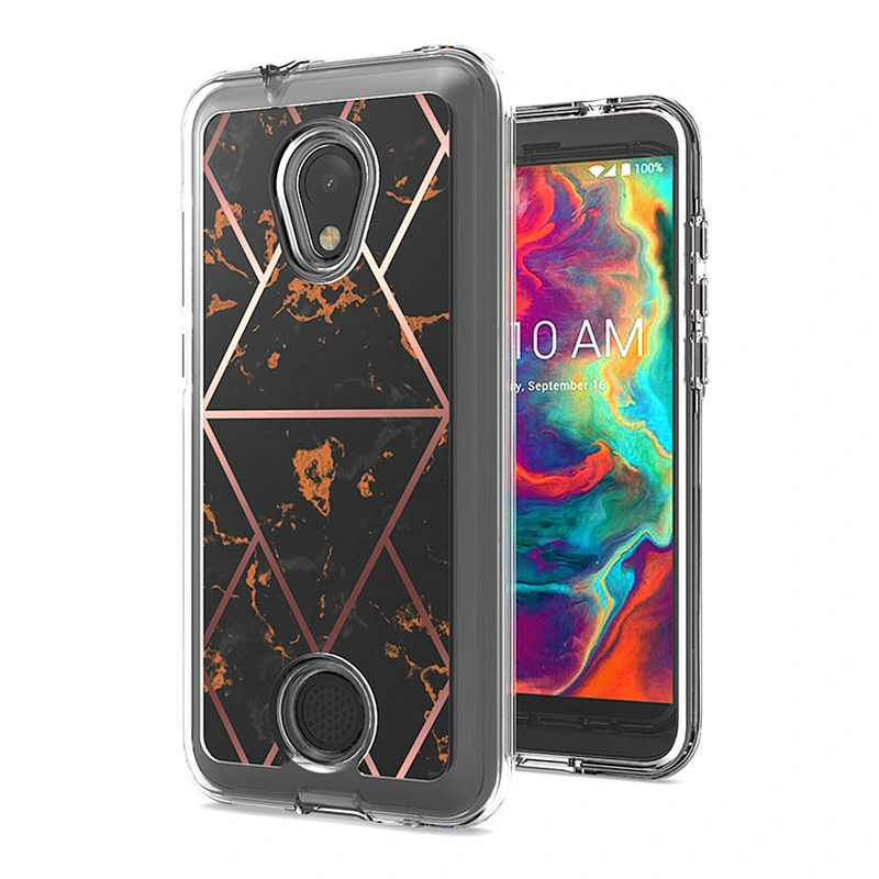 Hot selling Colorful design Printed TPU PC 2 IN 1marble phone case For Coolpad legacy S